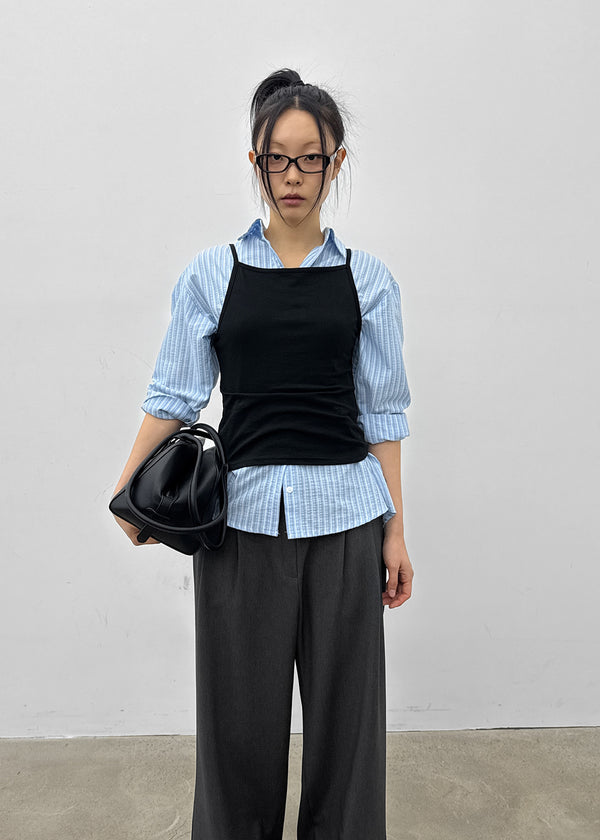 Spiku Square Neck Sleeveless Top