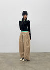 (UNISEX) Amune Cotton Wide Balloon Pants