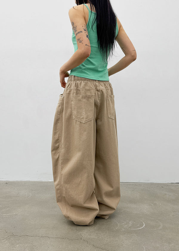 (UNISEX) Amune Cotton Wide Balloon Pants