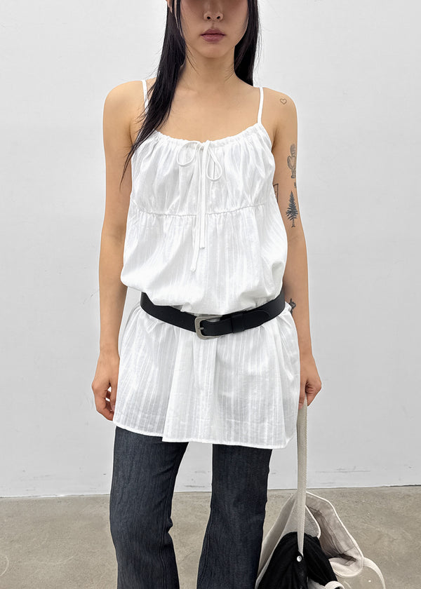 [MADE] Snua Shirred Sleeveless Mini Dress