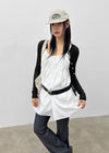 Byar See-through Round Knit Cardigan