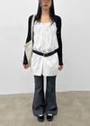 Byar See-through Round Knit Cardigan