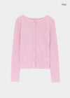Byar See-through Round Knit Cardigan