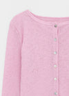 Byar See-through Round Knit Cardigan