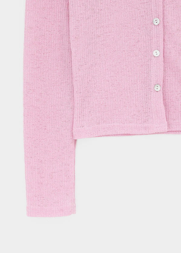 Byar See-through Round Knit Cardigan