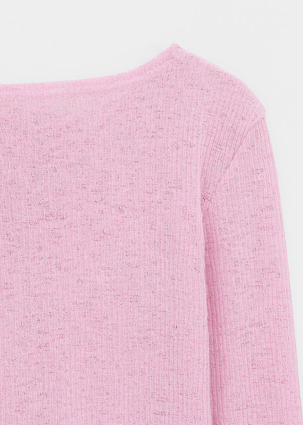 Byar See-through Round Knit Cardigan