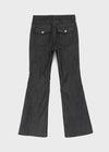 Lizette Non-faded Back Pocket Raw Denim Bootcut Pants