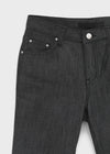 Lizette Non-faded Back Pocket Raw Denim Bootcut Pants