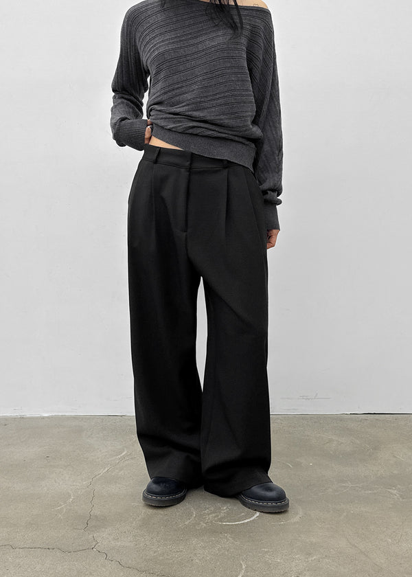 Kojina Wide Pintuck Slacks