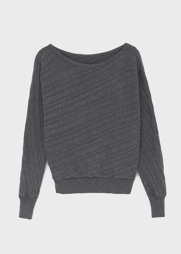 Knoop Boatneck Wool Knit (Belt Set)