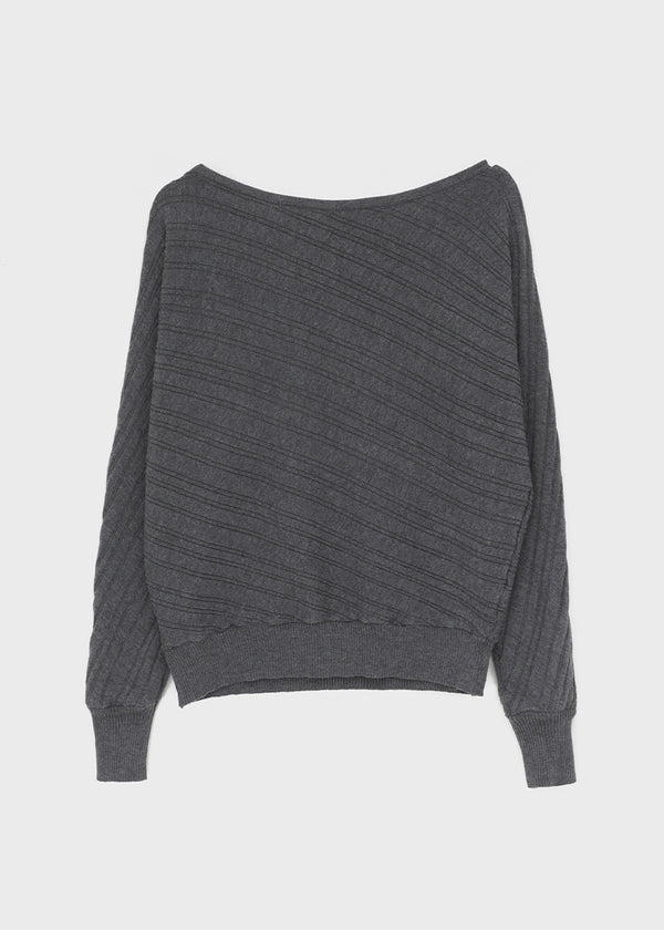 Knoop Boatneck Wool Knit (Belt Set)