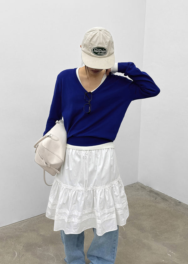 Grise V-neck Knit