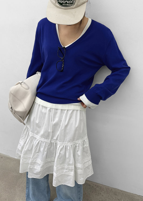 Grise V-neck Knit