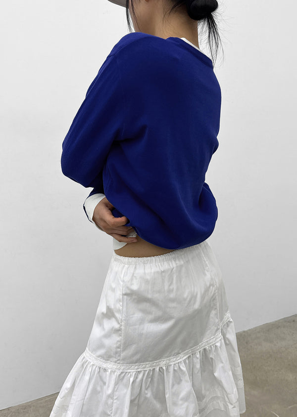 Pao Flare Banding Midi Skirt