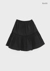 Pao Flare Banding Midi Skirt
