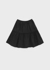 Pao Flare Banding Midi Skirt