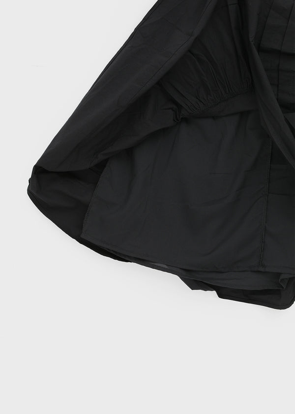 Pao Flare Banding Midi Skirt