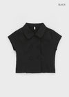 Tnya Double-button Short-sleeve Jacket (Set Available)