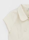 Tnya Double-button Short-sleeve Jacket (Set Available)