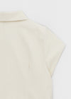Tnya Double-button Short-sleeve Jacket (Set Available)