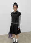 Tnya Double-button Pleated Midi Skirt (Set Available)