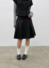 Tnya Double-button Pleated Midi Skirt (Set Available)
