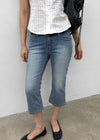 Chongnut Washed Denim Capri Pants