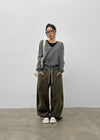 (UNISEX) Amune Cotton Wide Balloon Pants