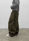 (UNISEX) Amune Cotton Wide Balloon Pants
