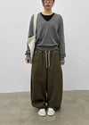 (UNISEX) Amune Cotton Wide Balloon Pants
