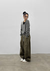 (UNISEX) Amune Cotton Wide Balloon Pants