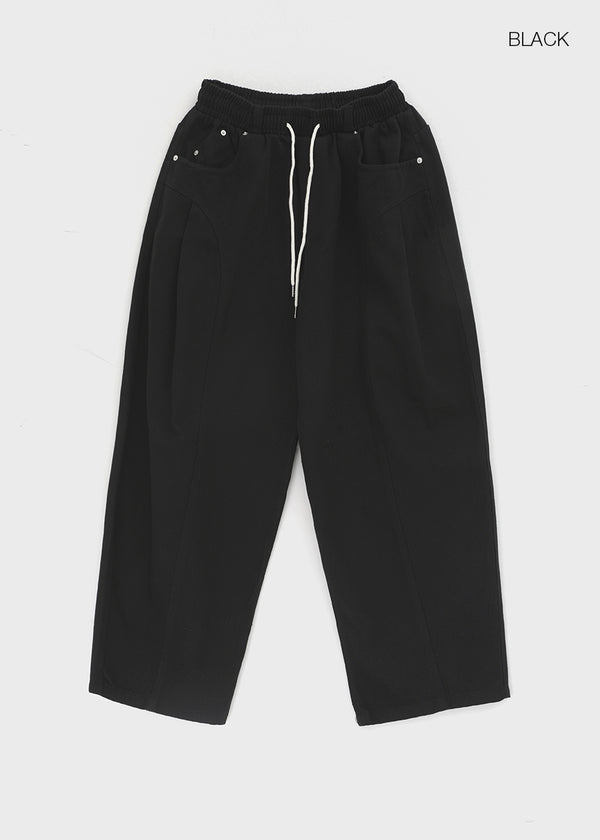 (UNISEX) Amune Cotton Wide Balloon Pants
