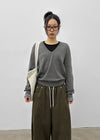 Grise V-neck Knit