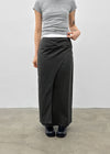 Moshipi Slit Shirring Long Skirt