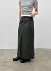 Moshipi Slit Shirring Long Skirt