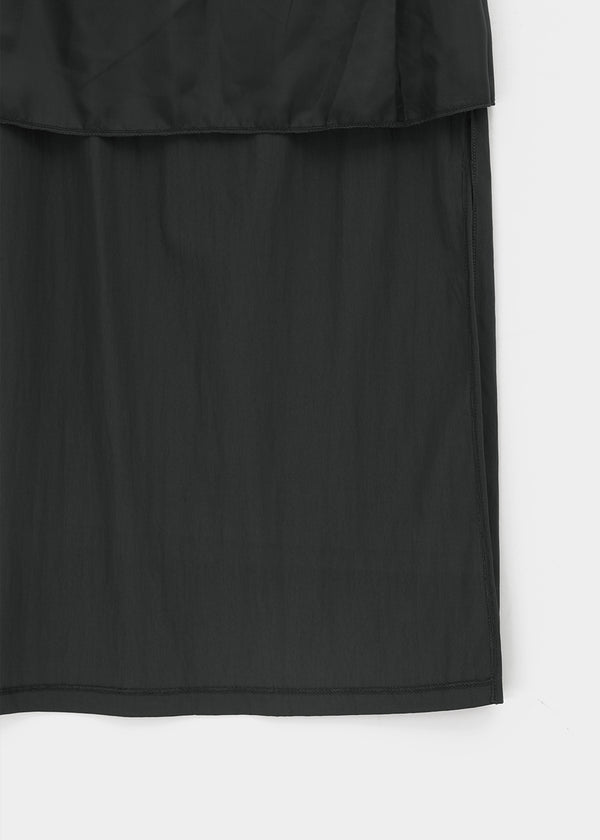 Moshipi Slit Shirring Long Skirt