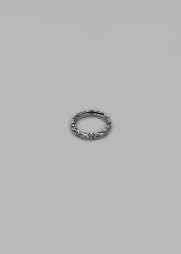 Loporing Silver Twisted Ring