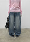 Coltoy Washed Wide Denim Pants