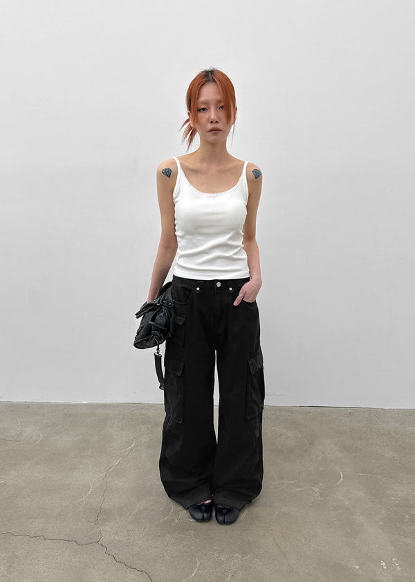 Baen Lace Sleeveless (Built-in Cap)