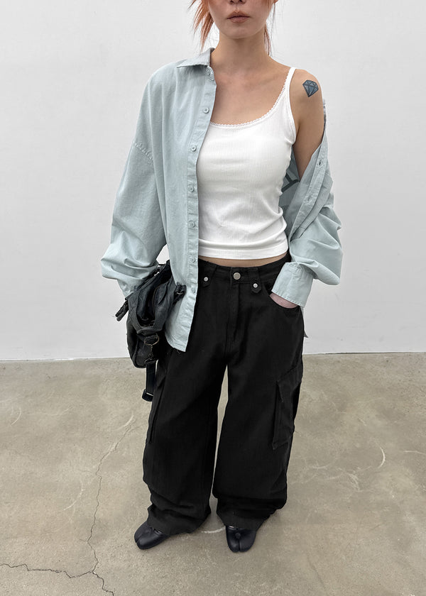 Royken Loose Fit Washed Cotton Shirt