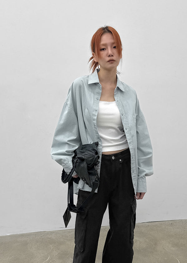 Royken Loose Fit Washed Cotton Shirt