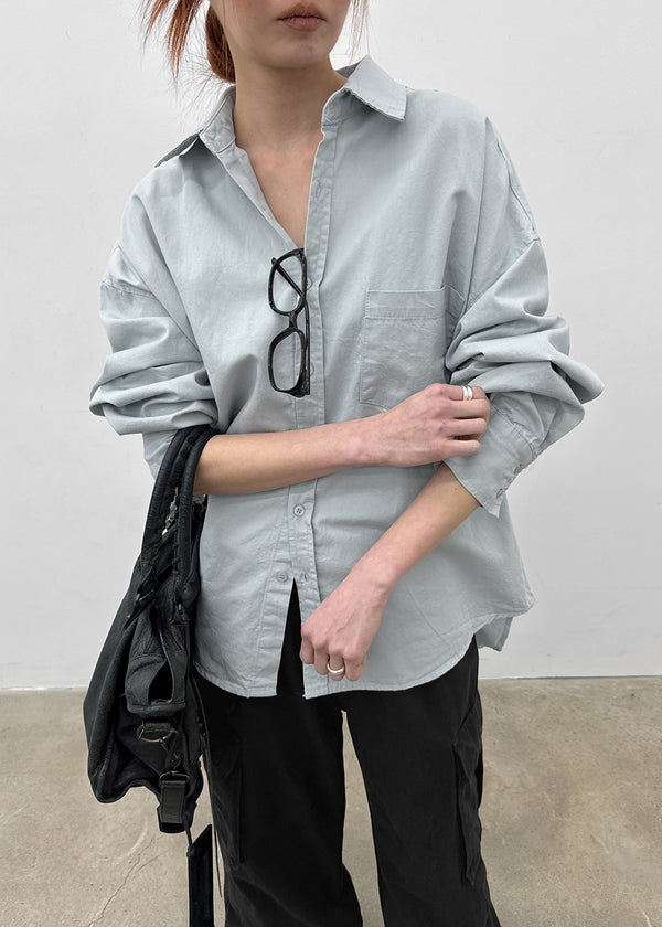 Royken Loose Fit Washed Cotton Shirt