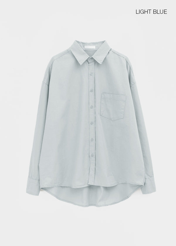 Royken Loose Fit Washed Cotton Shirt