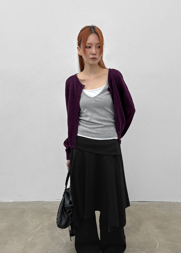 [MADE] Dutsbi Deep V-Neck Short Sleeve Top