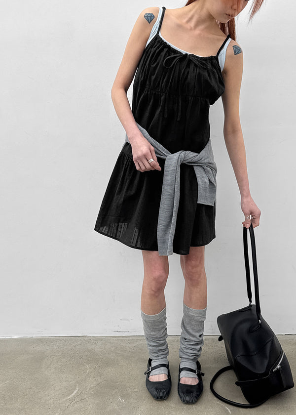 [MADE] Snua Shirred Sleeveless Mini Dress