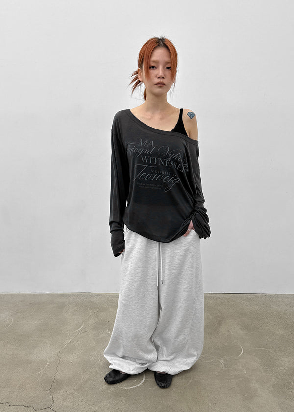 [MADE] Deol Summer Off-Shoulder Long Sleeve Top