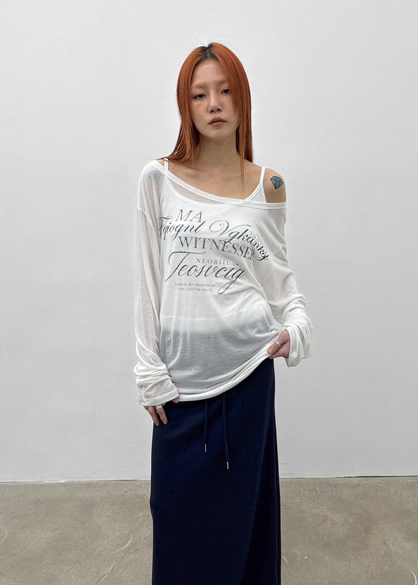 [MADE] Deol Summer Off-Shoulder Long Sleeve Top