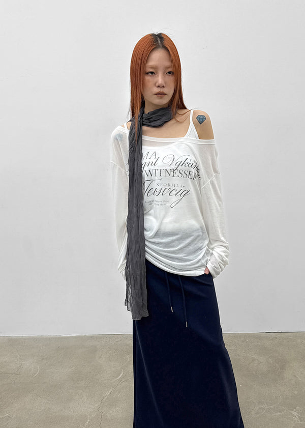 [MADE] Deol Summer Off-Shoulder Long Sleeve Top