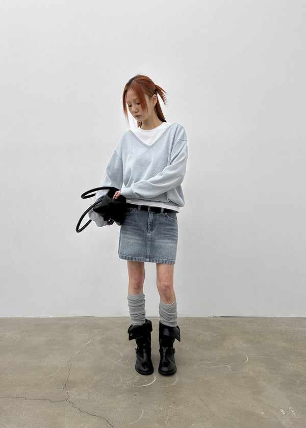 [MADE] Seir Sheer Linen V-Neck Knit