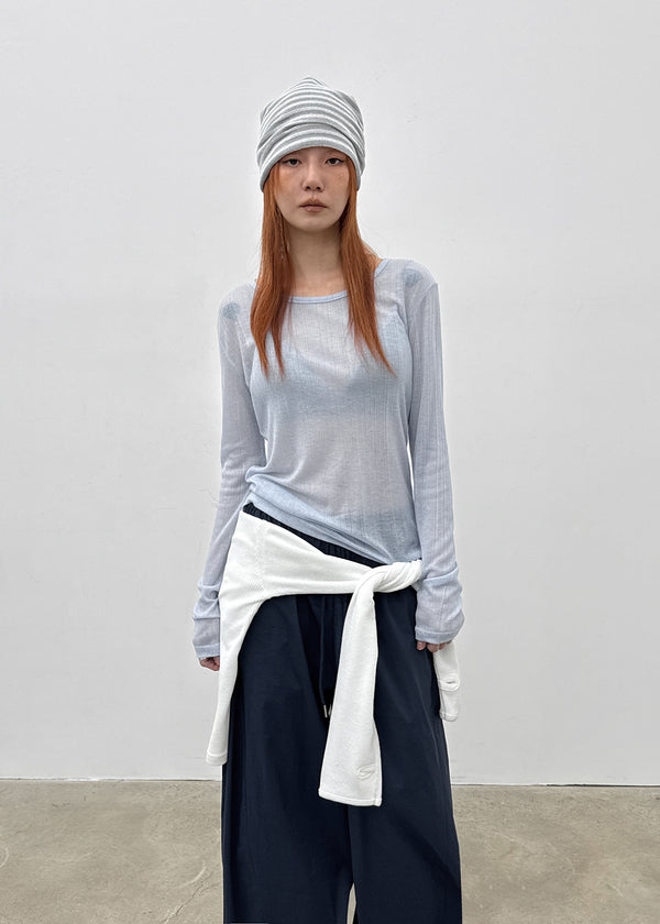 Thermiro Stripe Turban Beanie